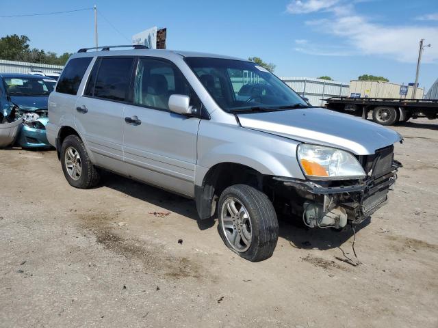 2HKYF18693H566763 - 2003 HONDA PILOT EXL SILVER photo 4