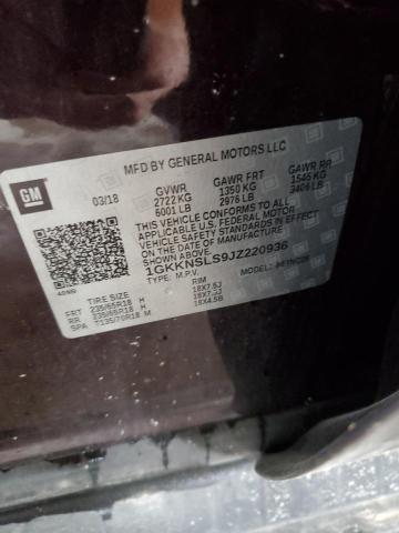 1GKKNSLS9JZ220936 - 2018 GMC ACADIA SLE PURPLE photo 13