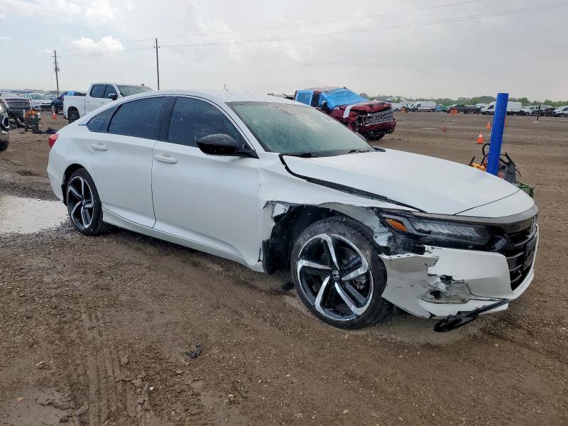 1HGCV1F34NA093307 - 2022 HONDA ACCORD SPORT WHITE photo 4