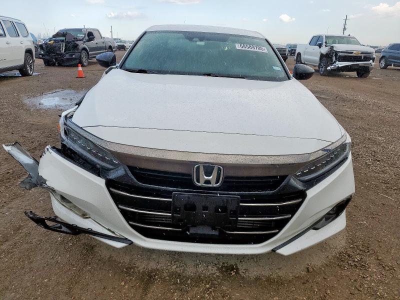 1HGCV1F34NA093307 - 2022 HONDA ACCORD SPORT WHITE photo 5