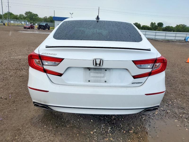 1HGCV1F34NA093307 - 2022 HONDA ACCORD SPORT WHITE photo 6