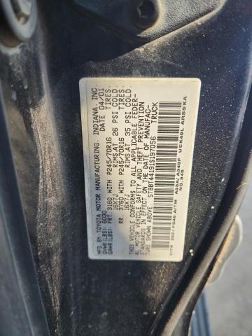 5TBBT44191S197056 - 2001 TOYOTA TUNDRA ACCESS CAB Черный фото 12