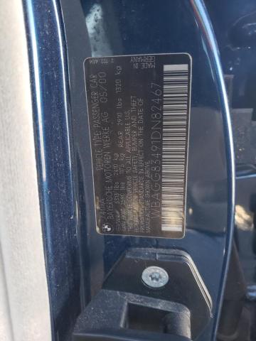 WBAGG83491DN82467 - 2001 BMW 7 SERIES I AUTOMATIC BLUE photo 12