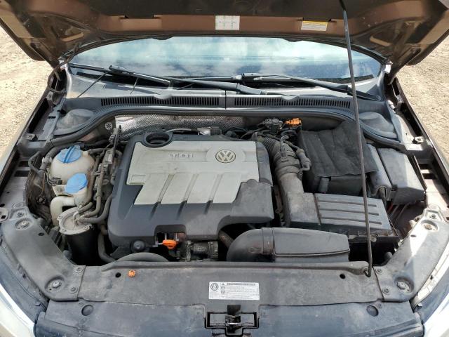 3VW3L7AJ2CM420782 - 2012 VOLKSWAGEN JETTA TDI ყავისფერი ფოტო 11