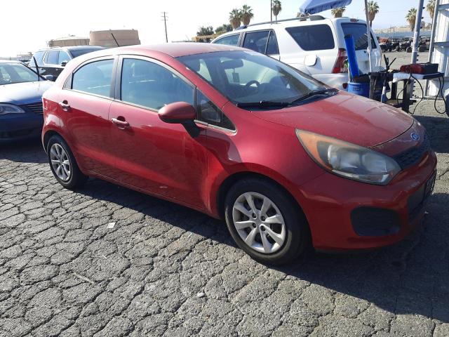 KNADM5A38C6017154 - 2012 KIA RIO LX RED photo 4