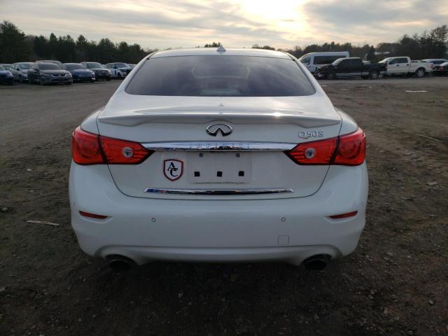 JN1EV7AP5GM302420 - 2016 INFINITI Q50 PREMIUM WHITE photo 6