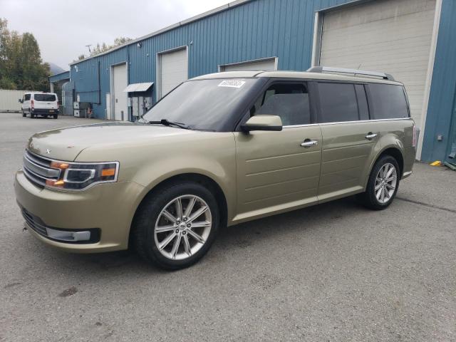 2FMHK6D80DBD00623 - 2013 FORD FLEX LIMITED GREEN photo 1