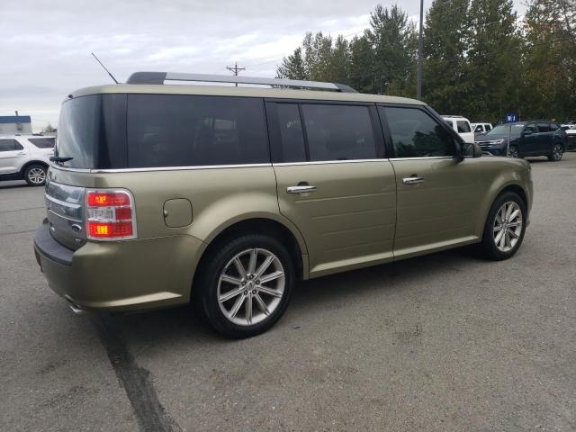 2FMHK6D80DBD00623 - 2013 FORD FLEX LIMITED GREEN photo 3