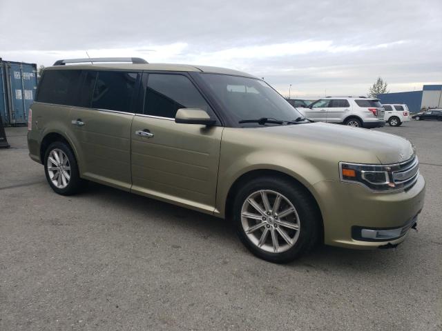 2FMHK6D80DBD00623 - 2013 FORD FLEX LIMITED GREEN photo 4