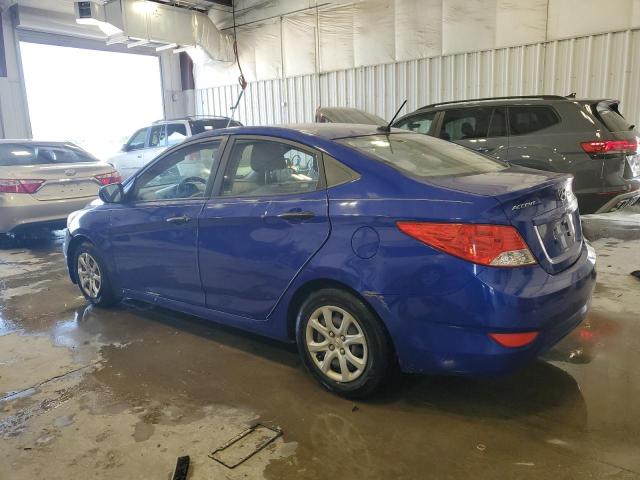 KMHCT4AEXCU073116 - 2012 HYUNDAI ACCENT GLS BLUE photo 2