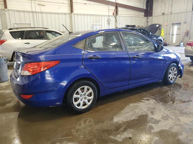 KMHCT4AEXCU073116 - 2012 HYUNDAI ACCENT GLS BLUE photo 3