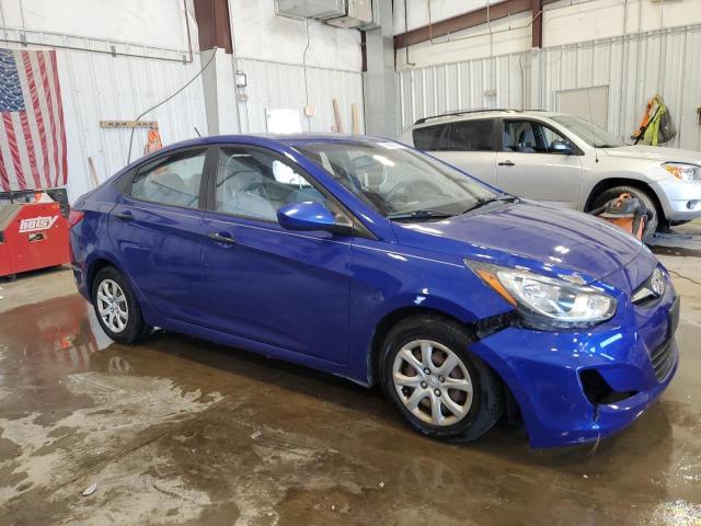 KMHCT4AEXCU073116 - 2012 HYUNDAI ACCENT GLS BLUE photo 4