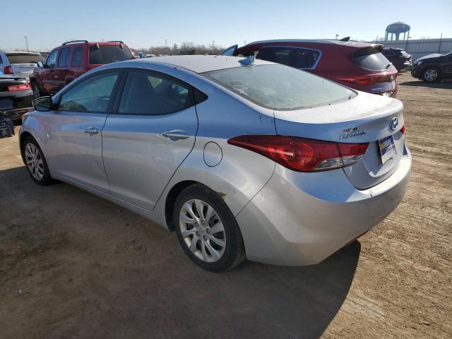 5NPDH4AE8DH178386 - 2013 HYUNDAI ELANTRA GLS SILVER photo 2