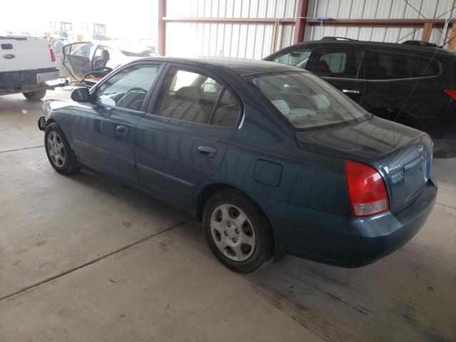 KMHDN45D83U499693 - 2003 HYUNDAI ELANTRA GLS TEAL photo 2