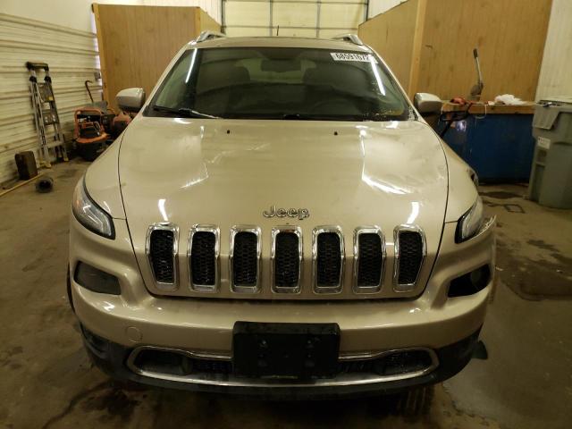 1C4PJMDS1EW222789 - 2014 JEEP CHEROKEE LIMITED BEIGE photo 5