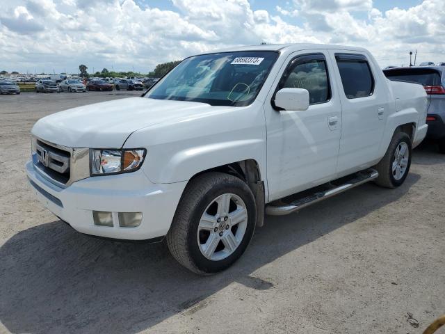 5FPYK1F55BB010296 - 2011 HONDA RIDGELINE RTL WHITE photo 1