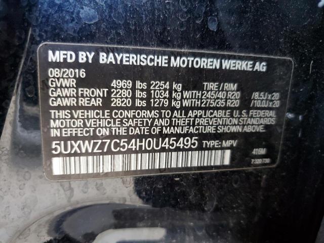 5UXWZ7C54H0U45495 - 2017 BMW X3 SDRIVE28I BLACK photo 13