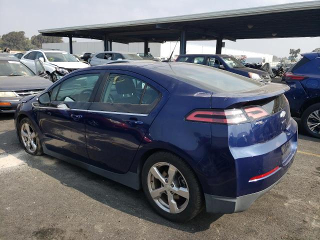 1G1RH6E47DU108783 - 2013 CHEVROLET VOLT BLUE photo 2