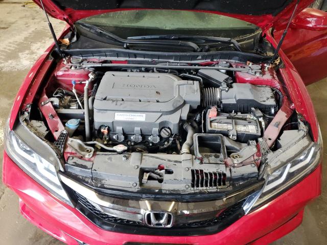 1HGCT2B82HA000656 - 2017 HONDA ACCORD EXL RED photo 11