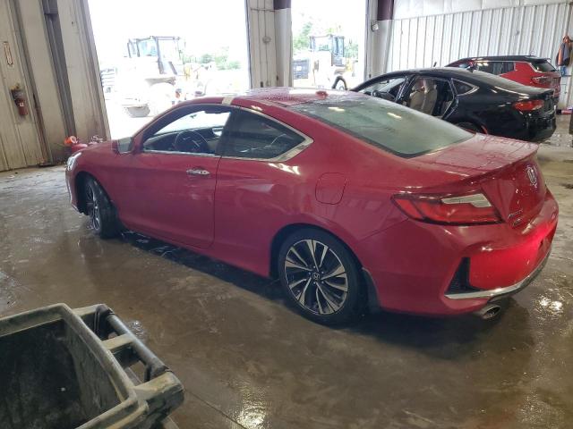 1HGCT2B82HA000656 - 2017 HONDA ACCORD EXL RED photo 2