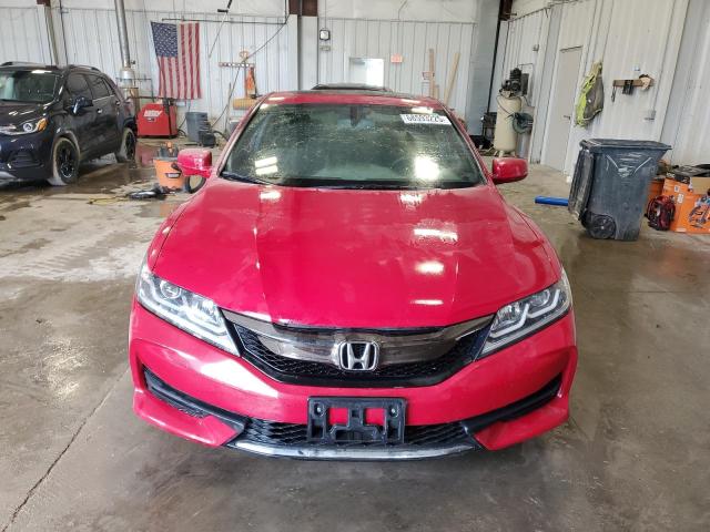 1HGCT2B82HA000656 - 2017 HONDA ACCORD EXL RED photo 5