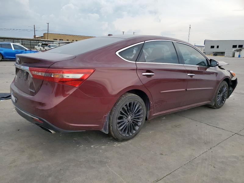 4T1BK1EB5GU212636 - 2016 TOYOTA AVALON XLE 勃艮第红 照片 3