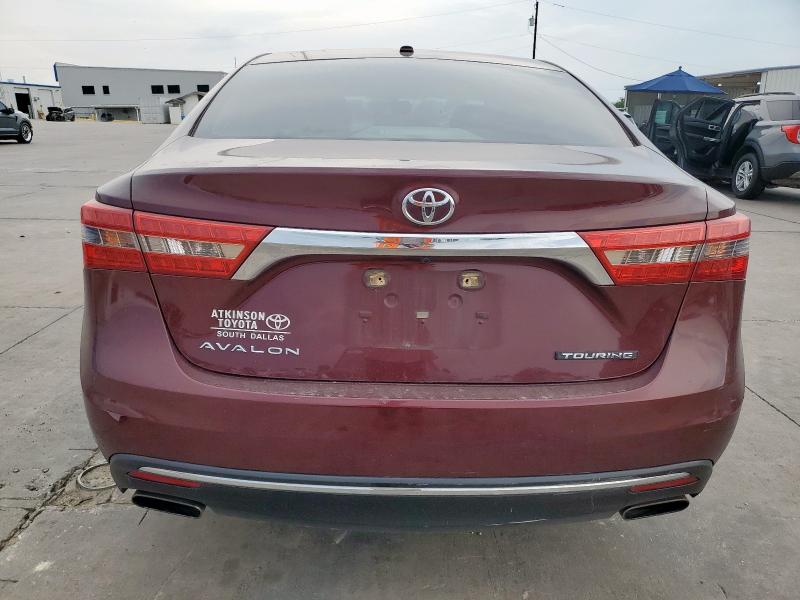 4T1BK1EB5GU212636 - 2016 TOYOTA AVALON XLE 勃艮第红 照片 6