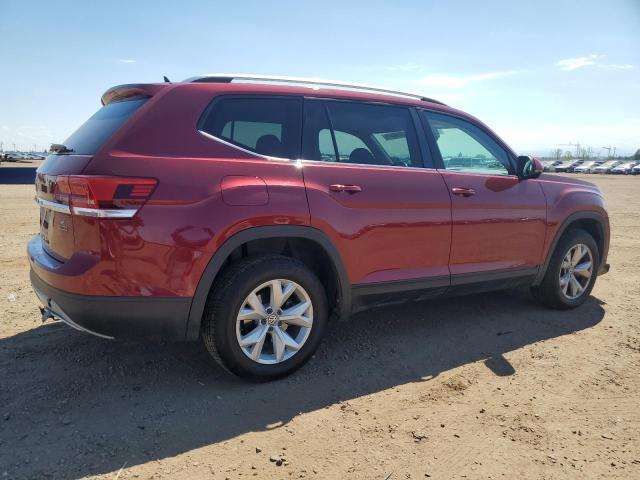 1V2LR2CA8JC524563 - 2018 VOLKSWAGEN ATLAS SE წითელი ფოტო 3