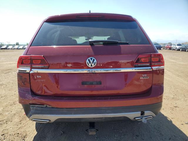 1V2LR2CA8JC524563 - 2018 VOLKSWAGEN ATLAS SE წითელი ფოტო 6