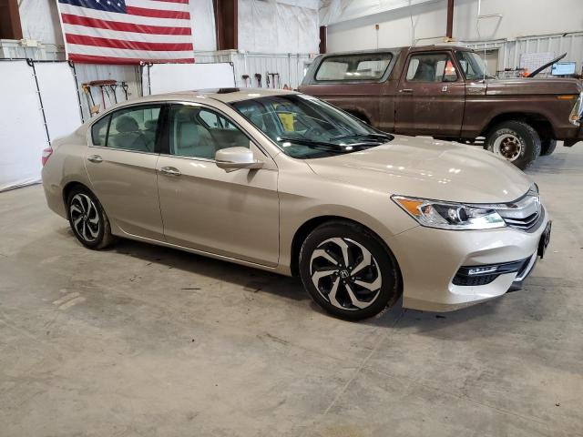1HGCR3F88HA013717 - 2017 HONDA ACCORD EXL TAN photo 4