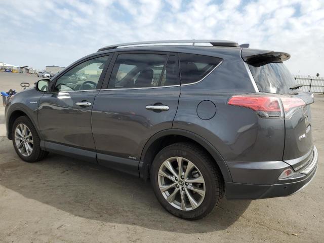 JTMDJREVXJD165135 - 2018 TOYOTA RAV4 HV LIMITED GRAY photo 2