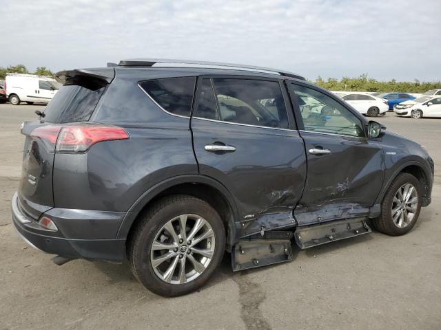 JTMDJREVXJD165135 - 2018 TOYOTA RAV4 HV LIMITED GRAY photo 3