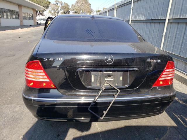 WDBNG83J33A349915 - 2003 MERCEDES-BENZ S 430 4MATIC BLACK photo 6