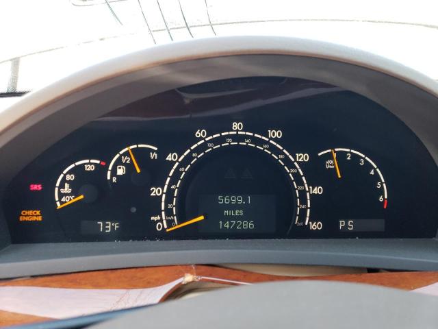 WDBNG83J33A349915 - 2003 MERCEDES-BENZ S 430 4MATIC BLACK photo 9