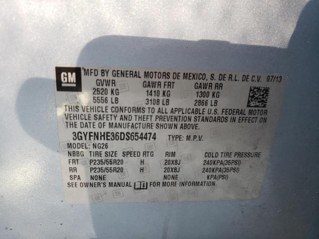 3GYFNHE36DS654474 - 2013 CADILLAC SRX PERFORMANCE COLLECTION Srebrny zdjęcie 13