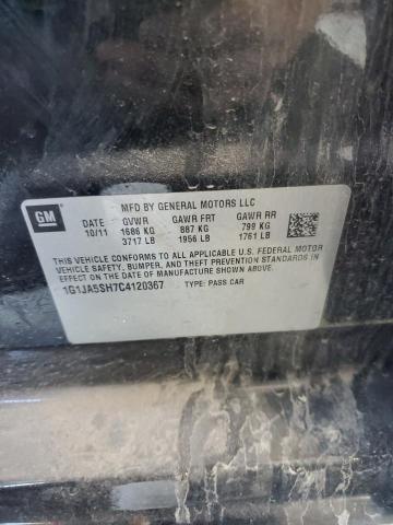 1G1JA5SH7C4120367 - 2012 CHEVROLET SONIC LS BLACK photo 12