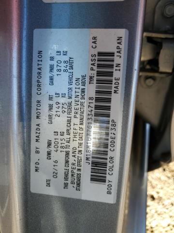 JM1BM1U77G1334718 - 2016 MAZDA 3 SPORT SILVER photo 12