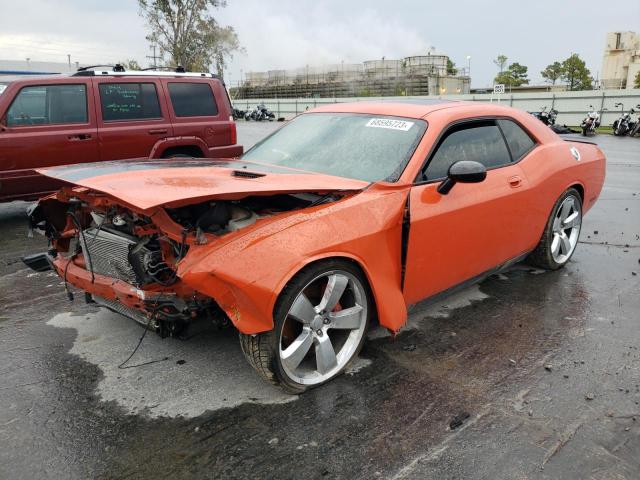 2B3LJ74W49H539166 - 2009 DODGE CHALLENGER SRT-8 ORANGE photo 1