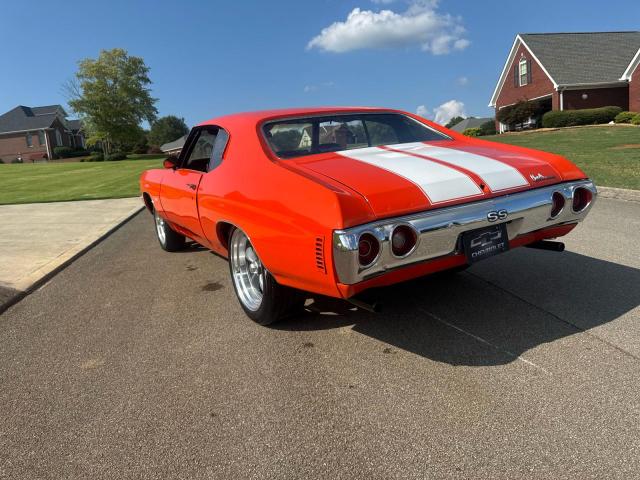 1D37F2R521424 - 1972 CHEVROLET CHEVELLE RED photo 3