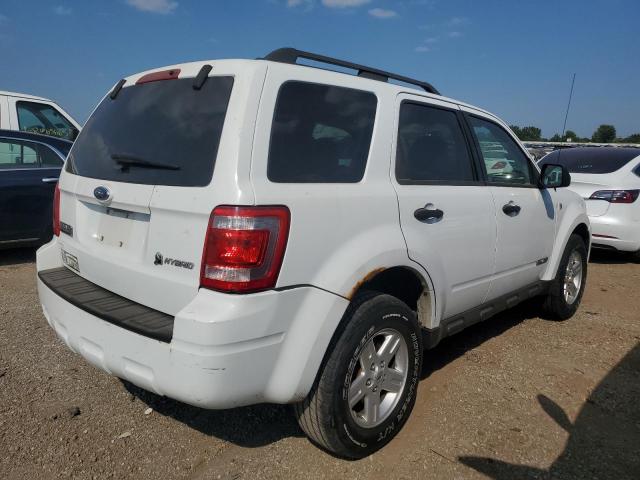 1FMCU49H48KA94588 - 2008 FORD ESCAPE HEV WHITE photo 3
