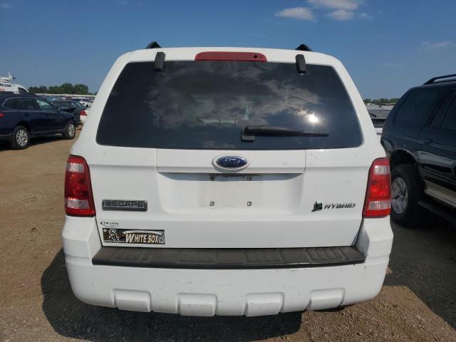 1FMCU49H48KA94588 - 2008 FORD ESCAPE HEV WHITE photo 6