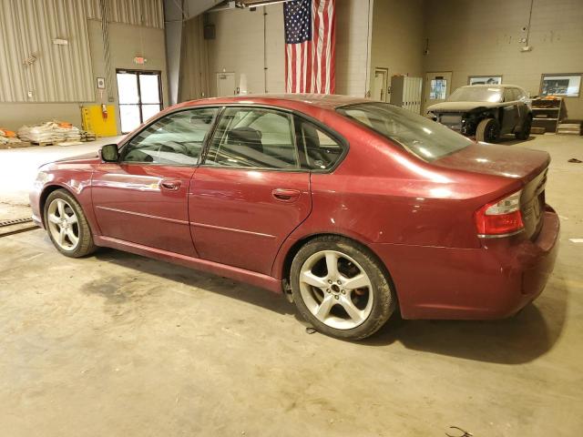 4S3BL616297211789 - 2009 SUBARU LEGACY 2.5I BURGUNDY photo 2