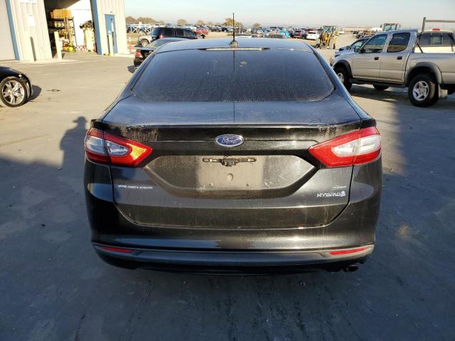 3FA6P0LUXDR220892 - 2013 FORD FUSION SE HYBRID BLACK photo 6