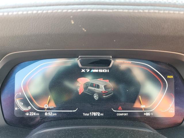 5UXCX6C00M9H69155 - 2021 BMW X7 M50I WHITE photo 9