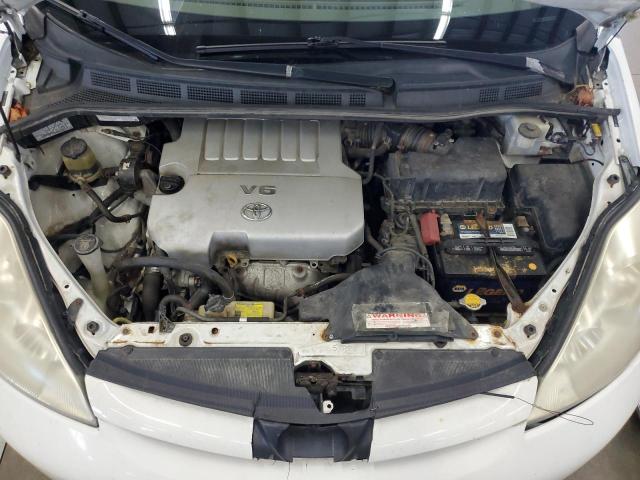 5TDZK23C38S128356 - 2008 TOYOTA SIENNA CE WHITE photo 12