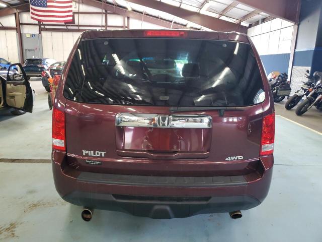 5FNYF4H56CB048133 - 2012 HONDA PILOT EXL MAROON photo 6