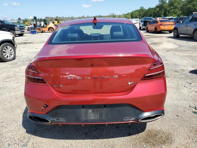 KMTG54TE1NU093790 - 2022 GENESIS G70 BASE RED photo 6