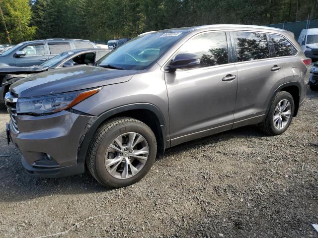 5TDJKRFHXES025606 - 2014 TOYOTA HIGHLANDER XLE Graphit Foto 1