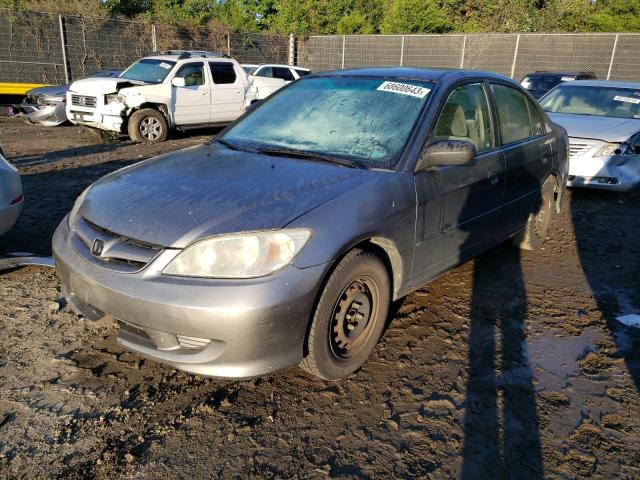 2HGES16365H568300 - 2005 HONDA CIVIC DX VP GRAY photo 1