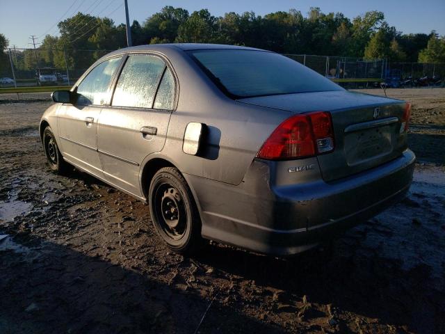 2HGES16365H568300 - 2005 HONDA CIVIC DX VP GRAY photo 2